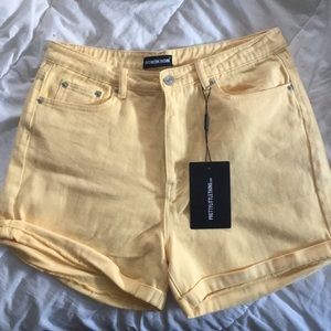 Yellow shorts